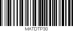 Código de barras (EAN, GTIN, SKU, ISBN): 'MATDTP30'
