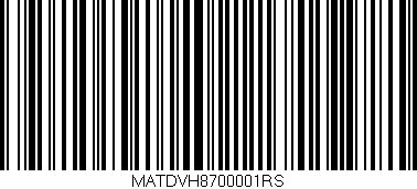 Código de barras (EAN, GTIN, SKU, ISBN): 'MATDVH8700001RS'