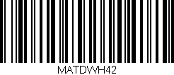 Código de barras (EAN, GTIN, SKU, ISBN): 'MATDWH42'
