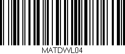 Código de barras (EAN, GTIN, SKU, ISBN): 'MATDWL04'