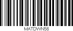 Código de barras (EAN, GTIN, SKU, ISBN): 'MATDWN56'