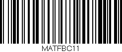 Código de barras (EAN, GTIN, SKU, ISBN): 'MATFBC11'
