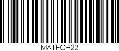 Código de barras (EAN, GTIN, SKU, ISBN): 'MATFCH22'