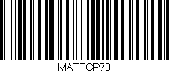 Código de barras (EAN, GTIN, SKU, ISBN): 'MATFCP78'
