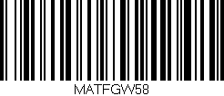 Código de barras (EAN, GTIN, SKU, ISBN): 'MATFGW58'