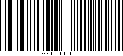 Código de barras (EAN, GTIN, SKU, ISBN): 'MATFHF83/FHF80'