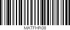 Código de barras (EAN, GTIN, SKU, ISBN): 'MATFHR08'