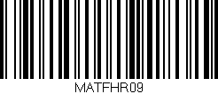Código de barras (EAN, GTIN, SKU, ISBN): 'MATFHR09'