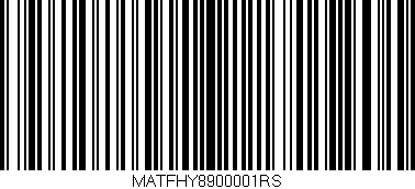 Código de barras (EAN, GTIN, SKU, ISBN): 'MATFHY8900001RS'
