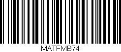 Código de barras (EAN, GTIN, SKU, ISBN): 'MATFMB74'