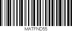 Código de barras (EAN, GTIN, SKU, ISBN): 'MATFND55'