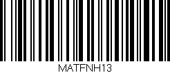 Código de barras (EAN, GTIN, SKU, ISBN): 'MATFNH13'
