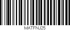 Código de barras (EAN, GTIN, SKU, ISBN): 'MATFNJ25'