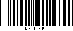 Código de barras (EAN, GTIN, SKU, ISBN): 'MATFPH98'
