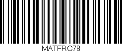 Código de barras (EAN, GTIN, SKU, ISBN): 'MATFRC78'