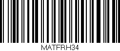 Código de barras (EAN, GTIN, SKU, ISBN): 'MATFRH34'