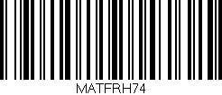 Código de barras (EAN, GTIN, SKU, ISBN): 'MATFRH74'