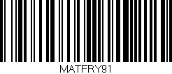 Código de barras (EAN, GTIN, SKU, ISBN): 'MATFRY91'