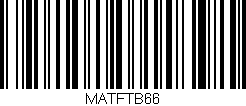 Código de barras (EAN, GTIN, SKU, ISBN): 'MATFTB66'