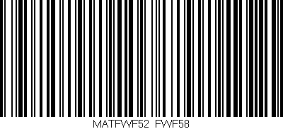 Código de barras (EAN, GTIN, SKU, ISBN): 'MATFWF52/FWF58'