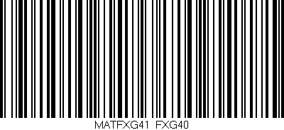 Código de barras (EAN, GTIN, SKU, ISBN): 'MATFXG41/FXG40'