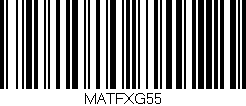 Código de barras (EAN, GTIN, SKU, ISBN): 'MATFXG55'