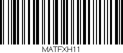 Código de barras (EAN, GTIN, SKU, ISBN): 'MATFXH11'