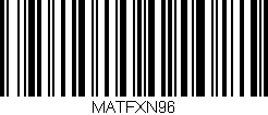 Código de barras (EAN, GTIN, SKU, ISBN): 'MATFXN96'