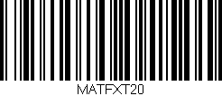 Código de barras (EAN, GTIN, SKU, ISBN): 'MATFXT20'