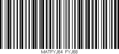 Código de barras (EAN, GTIN, SKU, ISBN): 'MATFYJ64/FYJ68'