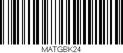 Código de barras (EAN, GTIN, SKU, ISBN): 'MATGBK24'