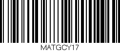 Código de barras (EAN, GTIN, SKU, ISBN): 'MATGCY17'