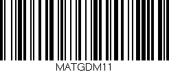 Código de barras (EAN, GTIN, SKU, ISBN): 'MATGDM11'
