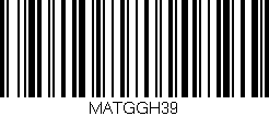 Código de barras (EAN, GTIN, SKU, ISBN): 'MATGGH39'