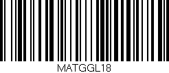 Código de barras (EAN, GTIN, SKU, ISBN): 'MATGGL18'