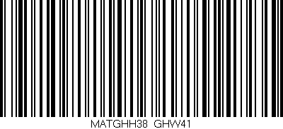 Código de barras (EAN, GTIN, SKU, ISBN): 'MATGHH38/GHW41'