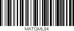 Código de barras (EAN, GTIN, SKU, ISBN): 'MATGML94'