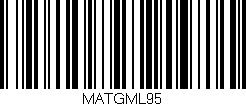 Código de barras (EAN, GTIN, SKU, ISBN): 'MATGML95'