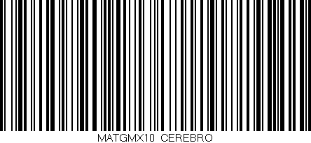 Código de barras (EAN, GTIN, SKU, ISBN): 'MATGMX10/CEREBRO'