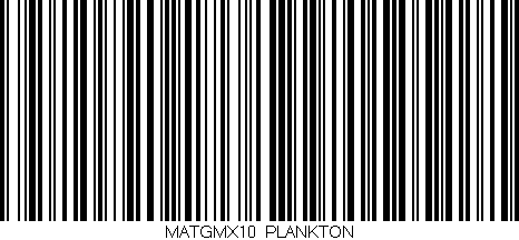 Código de barras (EAN, GTIN, SKU, ISBN): 'MATGMX10/PLANKTON'