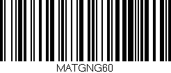 Código de barras (EAN, GTIN, SKU, ISBN): 'MATGNG60'