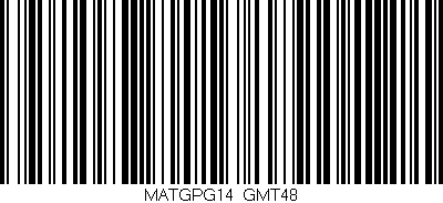 Código de barras (EAN, GTIN, SKU, ISBN): 'MATGPG14/GMT48'