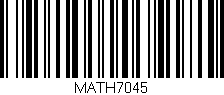 Código de barras (EAN, GTIN, SKU, ISBN): 'MATH7045'