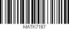 Código de barras (EAN, GTIN, SKU, ISBN): 'MATK7167'