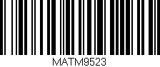 Código de barras (EAN, GTIN, SKU, ISBN): 'MATM9523'
