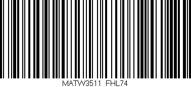 Código de barras (EAN, GTIN, SKU, ISBN): 'MATW3511/FHL74'