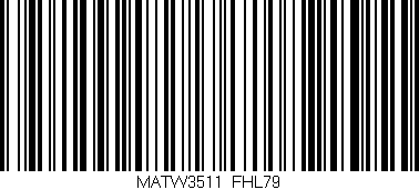 Código de barras (EAN, GTIN, SKU, ISBN): 'MATW3511/FHL79'