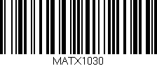 Código de barras (EAN, GTIN, SKU, ISBN): 'MATX1030'