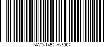 Código de barras (EAN, GTIN, SKU, ISBN): 'MATX1452/W6307'