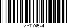 Código de barras (EAN, GTIN, SKU, ISBN): 'MATY4544'